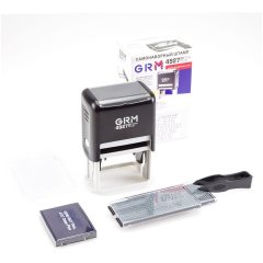 GRM 4927 PLUS Самонаборный штамп 10 строк, 2 кассы (штамп 60 х 40 мм)