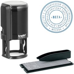 TRODAT 4642/R2/DB TYPO PRINTY Автоматическая самонаборная печать - 2 круга (печать 42 мм)