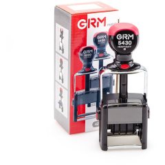 GRM 5430 Heavy Duty Профессиональный датер из металлического каркаса с полем для текста 42х26 мм., месяц БУКВАМИ
