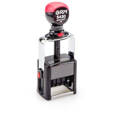 GRM 5430 Heavy Duty Профессиональный датер из металлического каркаса с полем для текста 42х26 мм., месяц ЦИФРАМИ