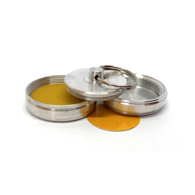 "Брелок 30П" Металлическая оснастка для печати со встроенной штемпельной подушкой (диаметр печати 30 мм.)