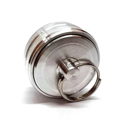 "Брелок 30П" Металлическая оснастка для печати со встроенной штемпельной подушкой (диаметр печати 30 мм.)