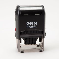 GRM 4729_Р3 Hummer Датер с полем для текста, 50 х 30 мм., месяц БУКВАМИ