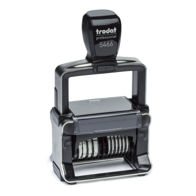TRODAT 5466/PL  PROFESSIONAL ДАТЕР С ДВУМЯ ДАТАМИ,56х33 мм, дата ЦИФРАМИ