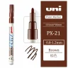 12 штук - Промышленный масляный маркер-краска Uni PAINT PX-21 по всем поверхностям, 0.8-1.2 мм
