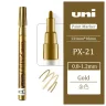 12 штук - Промышленный масляный маркер-краска Uni PAINT PX-21 по всем поверхностям, 0.8-1.2 мм