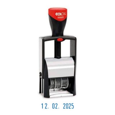 COLOP CLASSIC LINE S 2000/5  Металлический датер, высота шрифта 5 мм, месяц ЦИФРАМИ