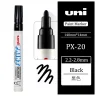 12 штук - Промышленный масляный маркер-краска Uni PAINT PX-20 по всем поверхностям, 2.2-2.8 мм