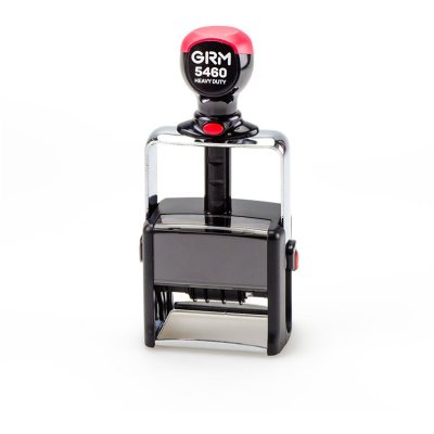 GRM 5460 Heavy Duty Профессиональный датер из металлического каркаса с полем для текста 59х38 мм., месяц ЦИФРАМИ