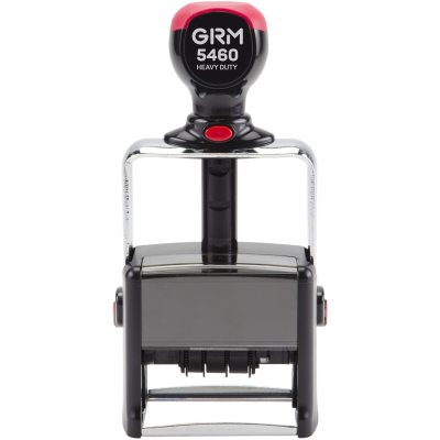 GRM 5460 Heavy Duty Профессиональный датер из металлического каркаса с полем для текста 59х38 мм., месяц ЦИФРАМИ