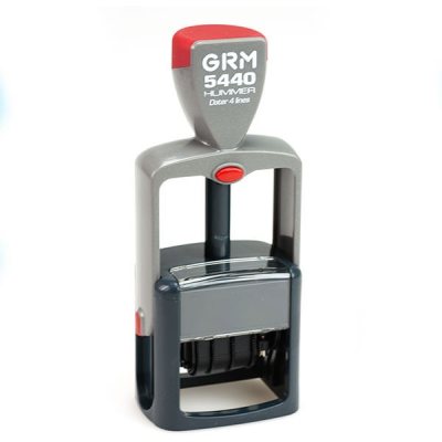 GRM 5440 Hummer Датер с полем для текста, 47 х 32 мм., месяц БУКВАМИ