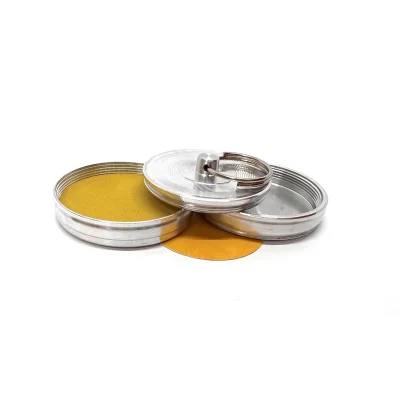 "Брелок 42П" Металлическая оснастка для печати со встроенной штемпельной подушкой (диаметр печати 42 мм.)