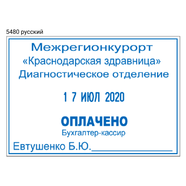 TRODAT 5480 PROFESSIONAL ДАТЕР СО СВОБОДНЫМ ПОЛЕМ 68х47 мм, дата БУКВАМИ