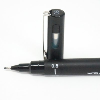 3 штуки - Линер Uni Pin 08-200 Fine Line, Чёрный 0.8 мм