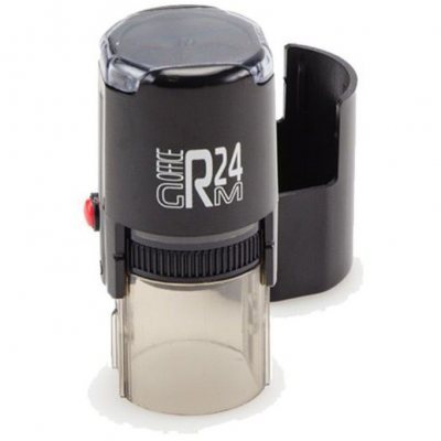 GRM R24 Office Автоматическая оснастка для печати С ЗАЩИТНОЙ КРЫШЕЧКОЙ (диаметр 24 мм.)