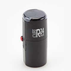 GRM R24 Office Автоматическая оснастка для печати С ЗАЩИТНОЙ КРЫШЕЧКОЙ (диаметр 24 мм.)