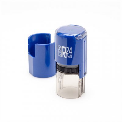 GRM R24 Office Автоматическая оснастка для печати С ЗАЩИТНОЙ КРЫШЕЧКОЙ (диаметр 24 мм.)