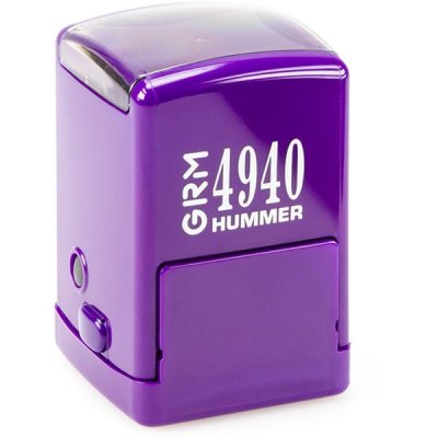 GRM 4940 Hummer Усиленная автоматическая оснастка для печати/штампа с крышечкой (диаметр печать 40 мм. / штамп 40 х 40 мм.)