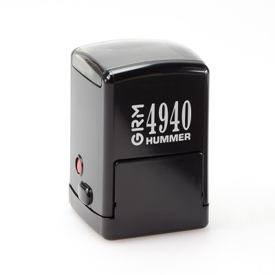 GRM 4940 Hummer Усиленная автоматическая оснастка для печати/штампа с крышечкой (диаметр печать 40 мм. / штамп 40 х 40 мм.)