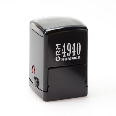 GRM 4940 Hummer Усиленная автоматическая оснастка для печати/штампа с крышечкой (диаметр печать 40 мм. / штамп 40 х 40 мм.)