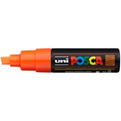Маркер POSCA PC-8K, флуоресцентно-оранжевый, до 8.0 мм, скошенный наконечник № F4