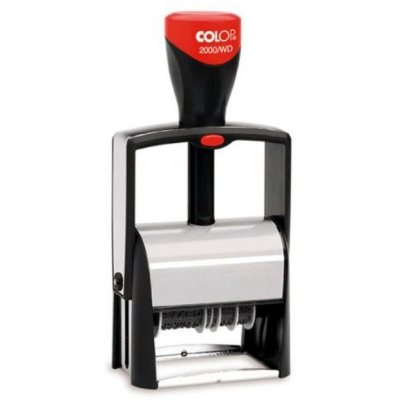 COLOP CLASSIC LINE S 2000/WD  Металлический датер с 12 бухгалтерскими терминами и датой, высота символов 4 мм.