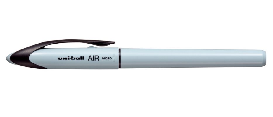 12 штук - Ручка-Роллер Uni-Ball AIR UBA-188C-M Льдисто-голубой корпус, Чёрные чернила, шарик 0.5 мм/линия 0.28-0.45 мм