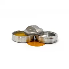 "Карина 25П" Металлическая оснастка для печати со встроенной штемпельной подушкой (диаметр печати 25 мм.)