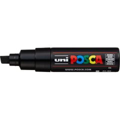 Маркер POSCA PC-8K, чёрный, до 8.0 мм, скошенный наконечник № 24