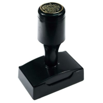 PoliGraph ВР-4124 Настольная оснастка для штампа с защитной крышкой, с скотчем (штамп 41 х 24 мм)