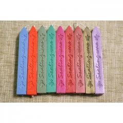 Сургуч с фитилем, декор II, размер 9.0 х 1.1 х 1.2 см. (цвета в ассортименте)