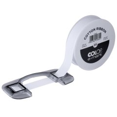 Белая хлопковая лента e-mark 25 мм, 25 метров