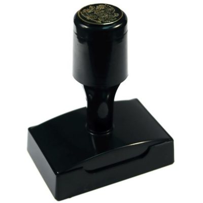 PoliGraph ВР-4928 Настольная оснастка для штампа с защитной крышкой, с скотчем (штамп 49 х 28 мм)