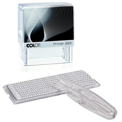 COLOP Standart Printer 20/3-Set Самонаборный штамп с персонализацией 3 строки с 1-й кассой (штамп 38х14 мм)