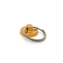 МТ 19Л Пломбир латунный под пластилин (диаметр пломбира 19 мм.) с кольцом
