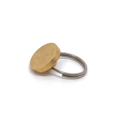 МТ 19Л Пломбир латунный под пластилин (диаметр пломбира 19 мм.) с кольцом