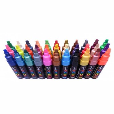 Маркер POSCA PC-8K, зелёный металлик, до 8.0 мм, скошенный наконечник № M6