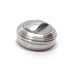 "Карина 42КП" Металлическая оснастка для печати с кнопкой и встроенной штемпельной подушкой (диаметр печати 42 мм.)