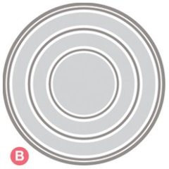 SHINY Printer R-5842 Автоматическая самонаборная печать "3 В 1" 1 круг/1,5 круга/2 круга,  1 касса (диаметр печати 42 мм.)