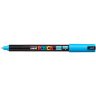 Маркер POSCA PC-1MR, голубой, 0.7 мм, игольчатый наконечник №8
