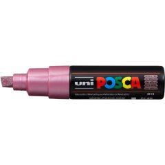 Маркер POSCA PC-8K, розовый металлик, до 8.0 мм, скошенный наконечник № M13