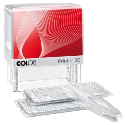 COLOP Standart Printer 30-Set Самонаборный штамп с персонализацией 5 строк с 2-мя кассами (штамп 47х18 мм)