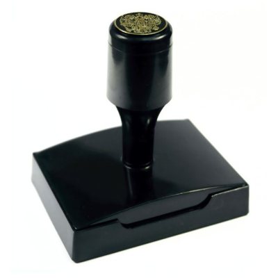 PoliGraph ВР-6040 Настольная оснастка для штампа с защитной крышкой, с скотчем (штамп 60 х 40 мм)