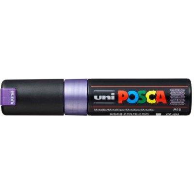 Маркер POSCA PC-8K, фиолетовый металлик, до 8.0 мм, скошенный наконечник № M12