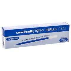 Стержень гелевый Uni UMR-10 для Gel Impact UM-153S - 1.0 мм, СИНИЙ (уп. 12 штук)