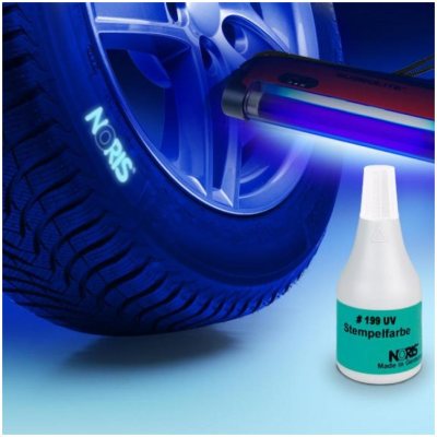 Noris 199UV Невидимая флуоресцентная штемпельная краска для всех типов поверхности