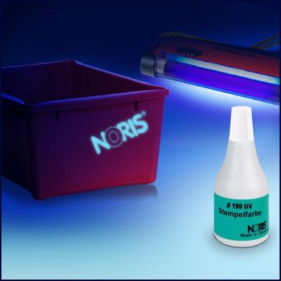 Noris 199UV Невидимая флуоресцентная штемпельная краска для всех типов поверхности