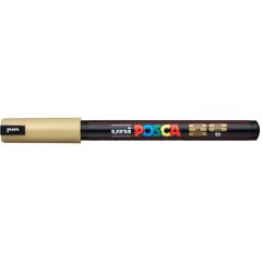 Маркер POSCA PC-1MR, золотой, 0.7 мм, игольчатый наконечник № 25 