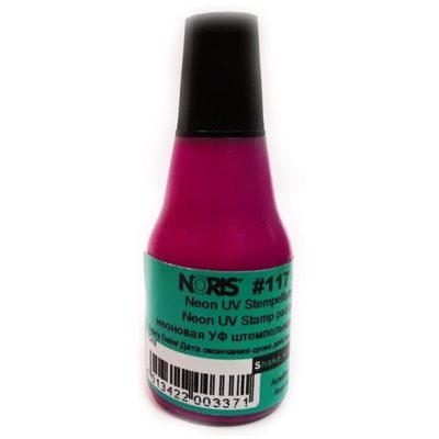 Noris 117UVA-25ml Неоновая флуоресцентная краска для бумаги, картона, кожи. СВЕТИТСЯ ПОД УЛЬТРАФИОЛЕТОМ