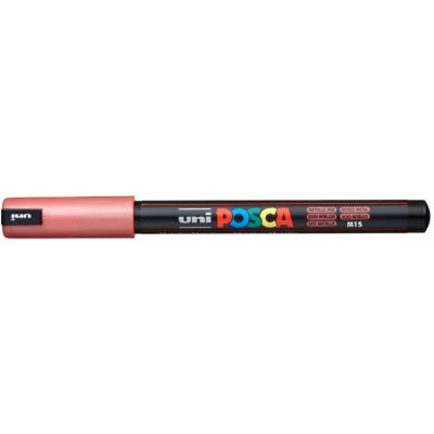 Маркер POSCA PC-1MR, красный металлик, 0.7 мм, игольчатый наконечник № M15 